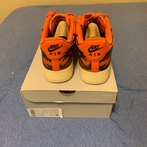 Nike Air Force 1 Orange Skeleton - Picture 4 of 5